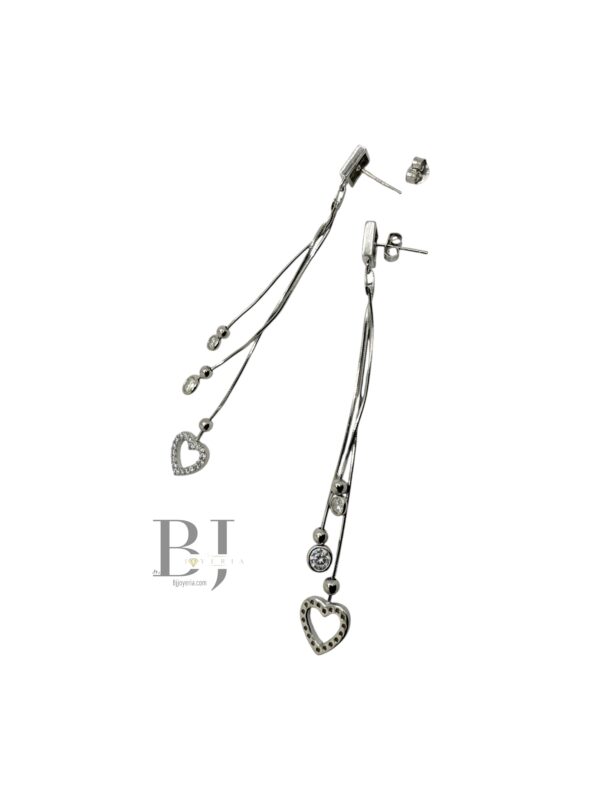 HEART DANGLE EARRINGS - Image 2