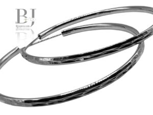 DIAMOND CUT HOOPS