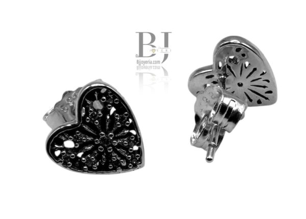 HEART POST EARRINGS - Image 3
