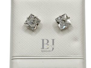 SQUARE ZIRCONIA (ball clasp)