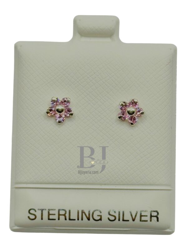 MINI FLOWER EARRINGS (ball clasp) - Image 3