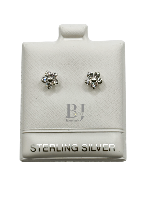 MINI FLOWER EARRINGS (ball clasp) - Image 2