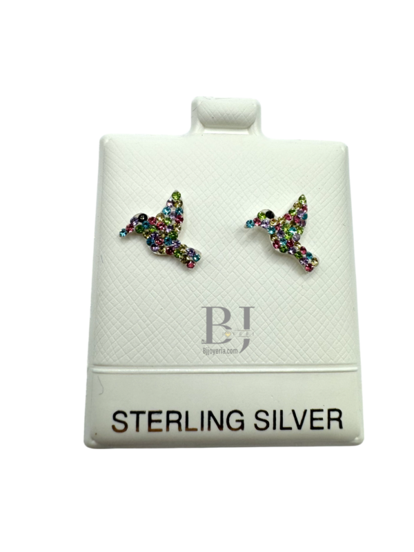 HUMMINGBIRD EARRINGS (ball clasp) - Image 3