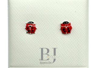 MINI LADYBUG EARRINGS (ball clasp)