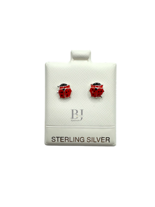 MEDIUM LADYBUG EARRINGS (ball clasp)