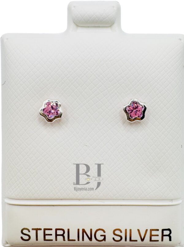 TINY FLOWER EARRINGS (ball clasp) - Image 4