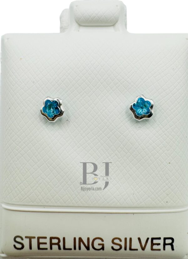 TINY FLOWER EARRINGS (ball clasp) - Image 3