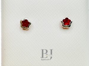 TINY FLOWER EARRINGS (ball clasp)