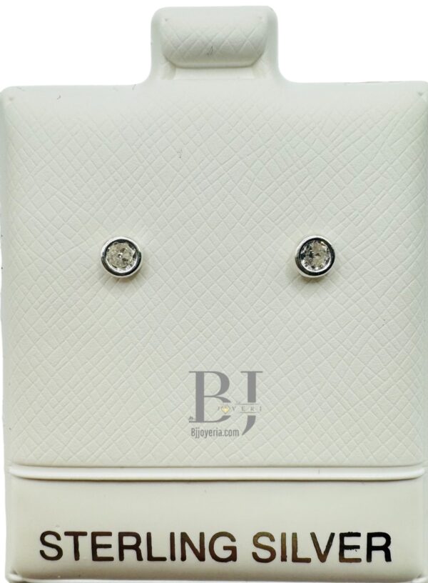 MINI CIRCLE EARRINGS (ball clasp) - Image 2