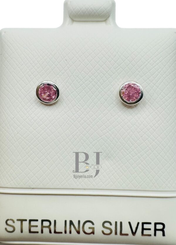 SMALL CIRCLE EARRINGS (ball clasp) - Image 6