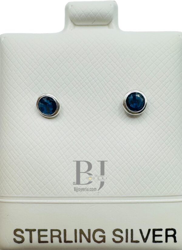 SMALL CIRCLE EARRINGS (ball clasp) - Image 5