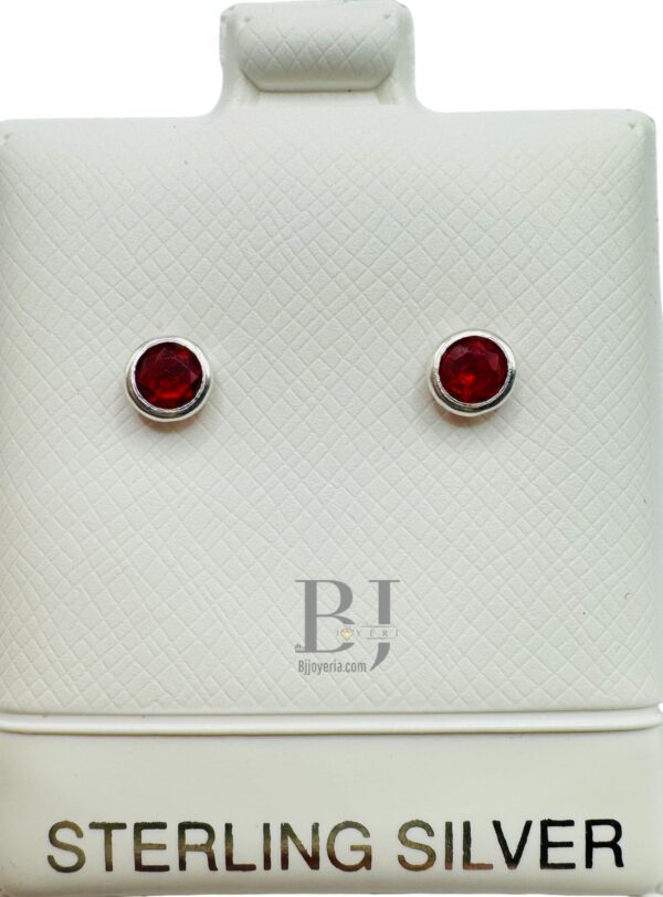 SMALL CIRCLE EARRINGS (ball clasp) - Image 4
