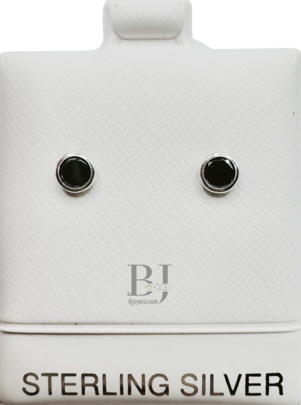 SMALL CIRCLE EARRINGS (ball clasp) - Image 3