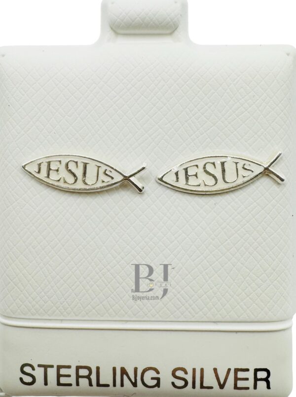 JESUS FISH EARRINGS (ball clasp)