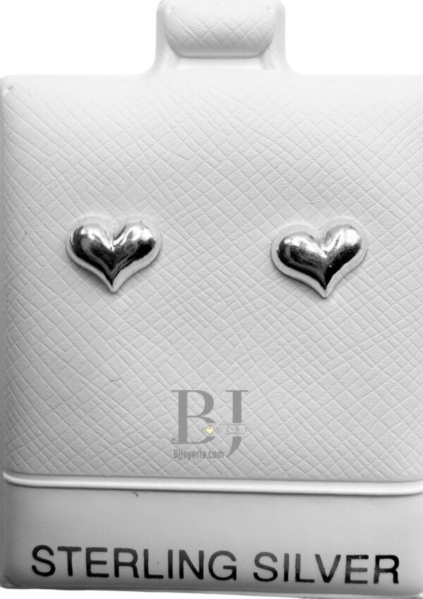 SOLID HEART EARRINGS (ball clasp)