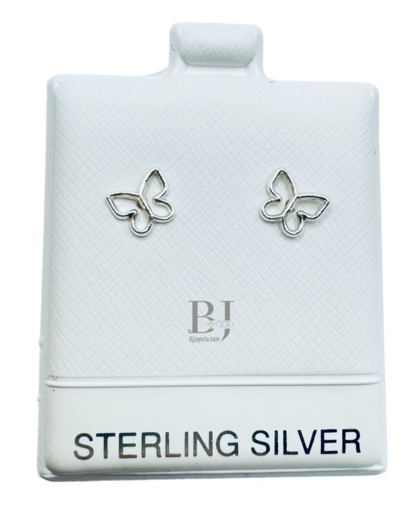 BUTTERFLY SILHOUETTE EARRINGS (ball clasp)
