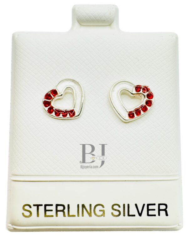 HALF & HALF HEART EARRINGS (ball clasp)