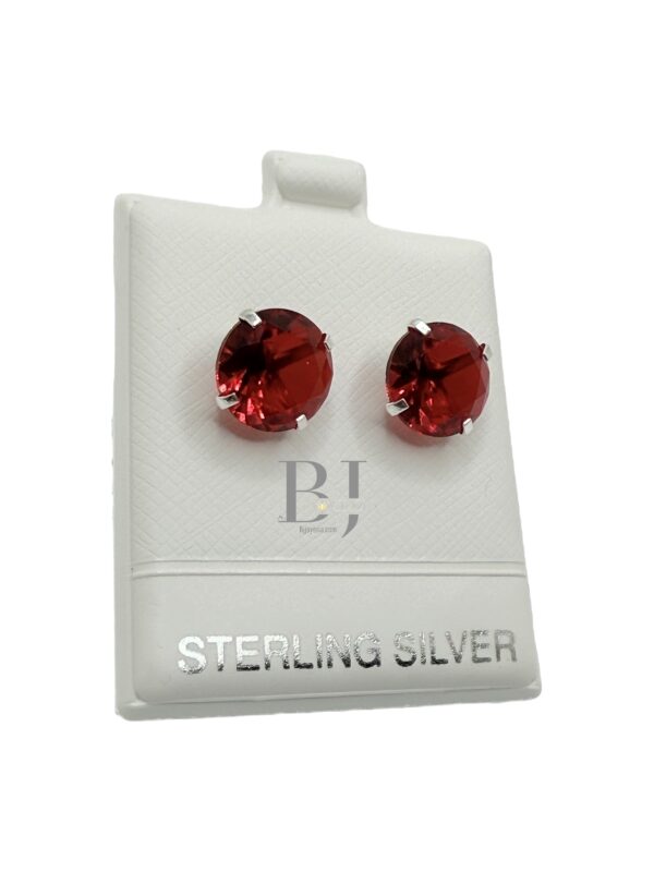 Big zirconia earring (ball clasp) - Image 4