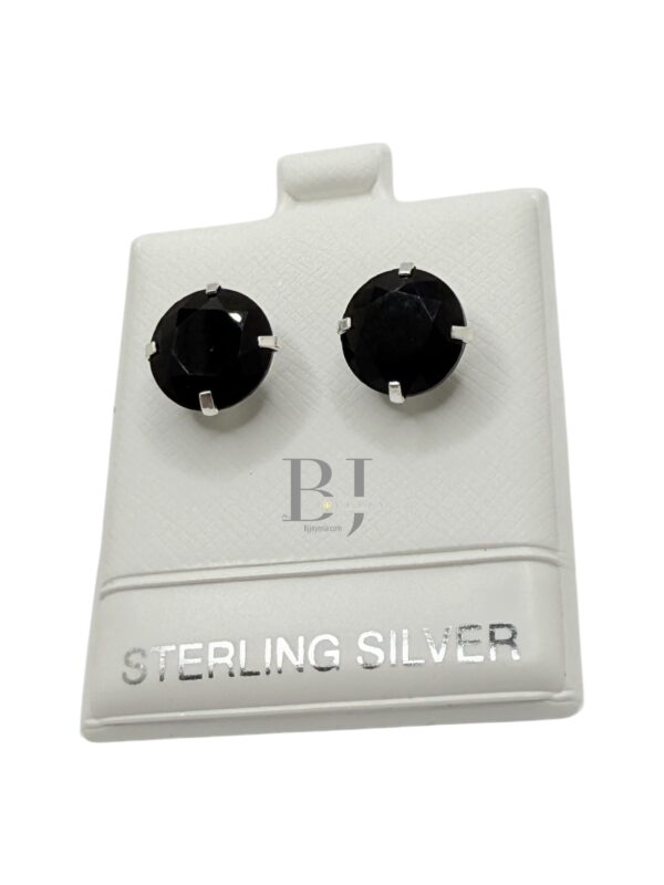 Big zirconia earring (ball clasp) - Image 2