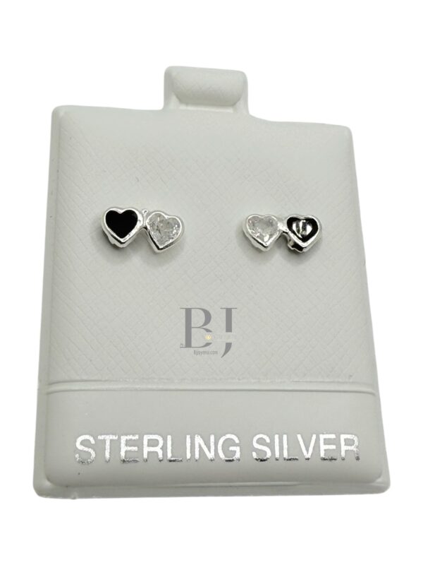 Heart earring (ball clasp) - Image 3