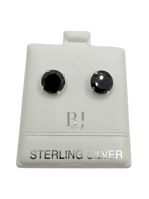 Medium zirconia earring (ball clasp) - Image 3