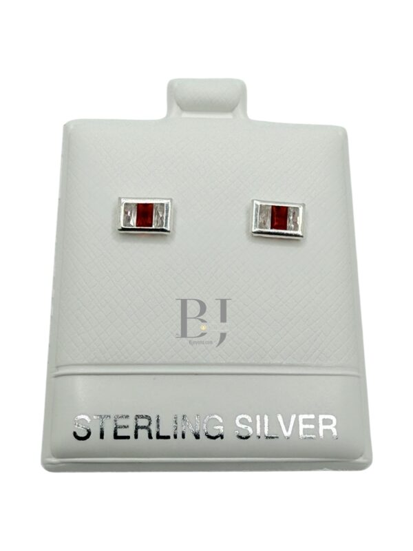 Rectangle earring (ball clasp)