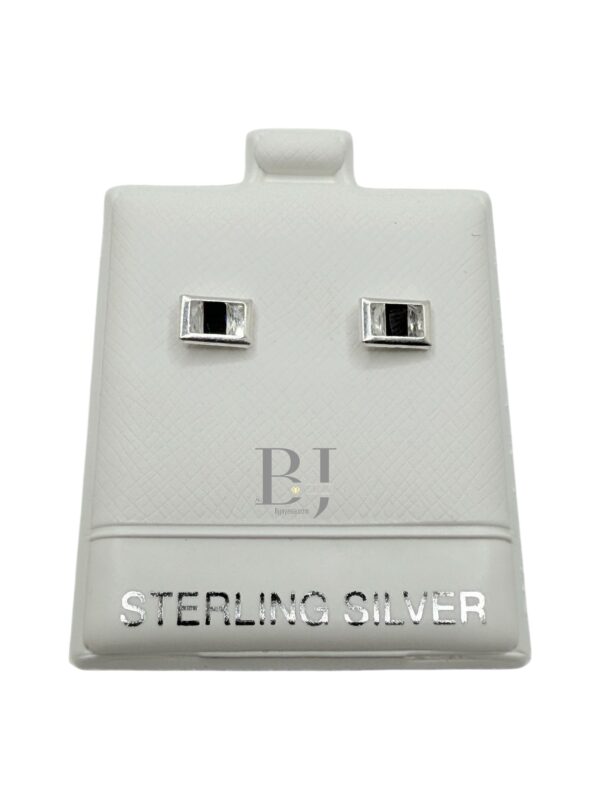 Rectangle earring (ball clasp) - Image 2