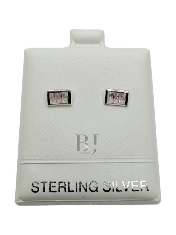 Rectangle earring (ball clasp) - Image 3