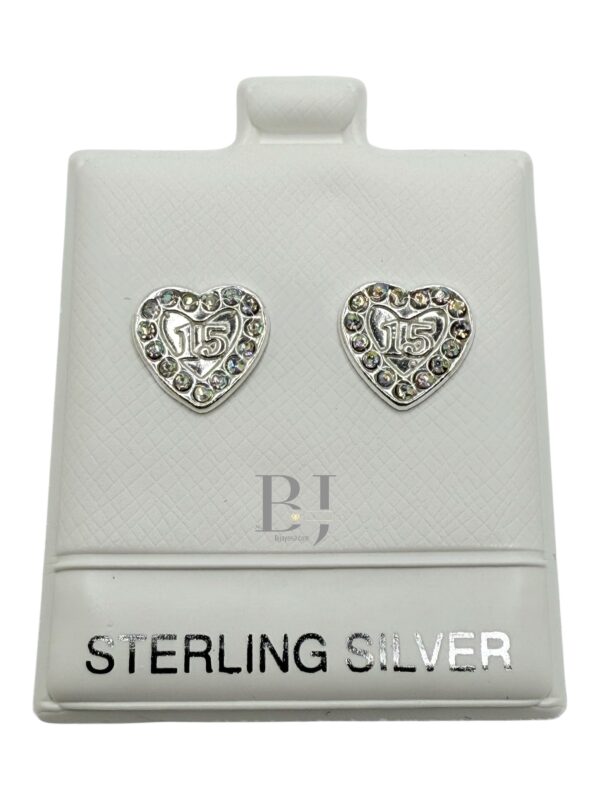 Heart earring (ball clasp)