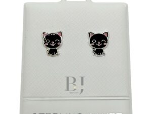 Cat earring (ball clasp)