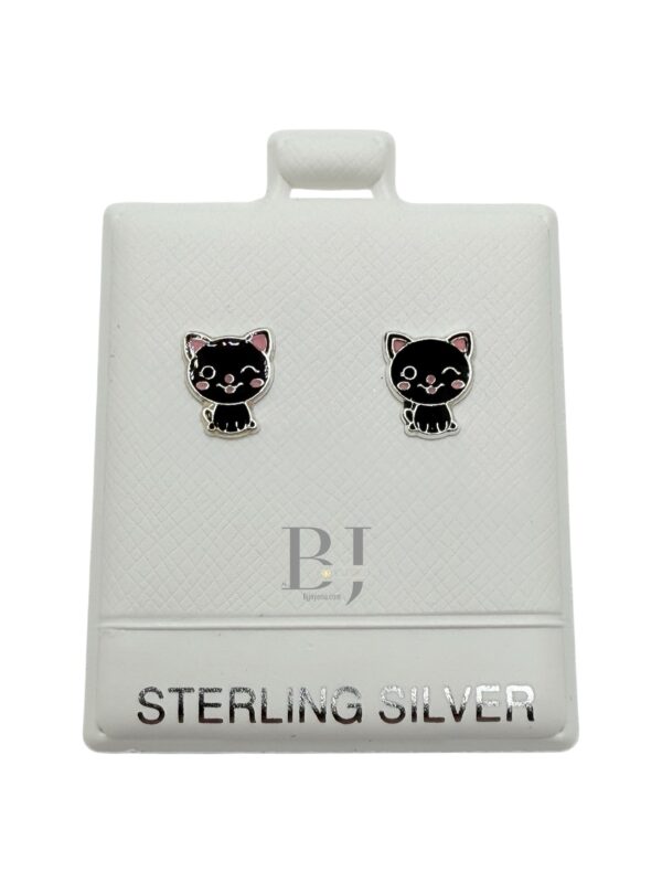 Cat earring (ball clasp)