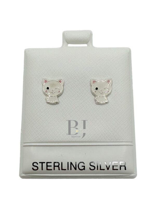 Cat earring (ball clasp) - Image 2