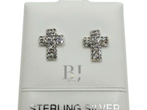Cross earring (ball clasp) 1687