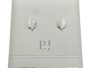 Leaf earring (ball clasp) 1668