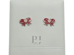 Bow earring (ball clasp)