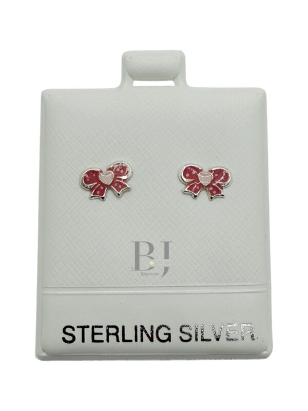 Bow earring (ball clasp)