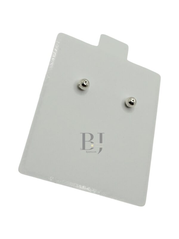 Medium zirconia earring (ball clasp) - Image 4