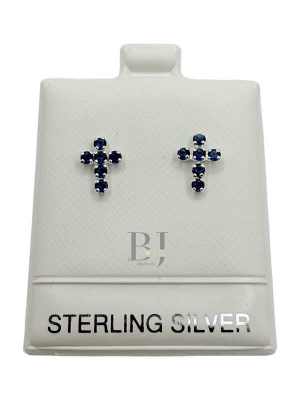 Cross earring (ball clasp) - Image 2