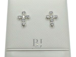 Cross earring (ball clasp)