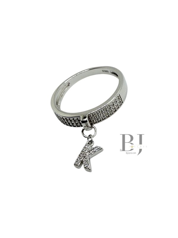 CHARM RING LETTER K