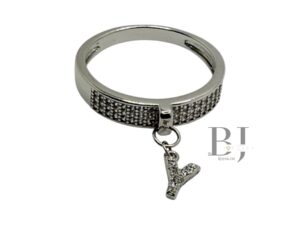 CHARM RING LETTER Y