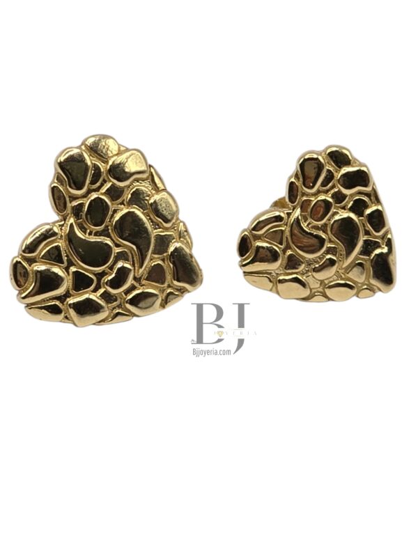 HEART NUGGET EARRINGS