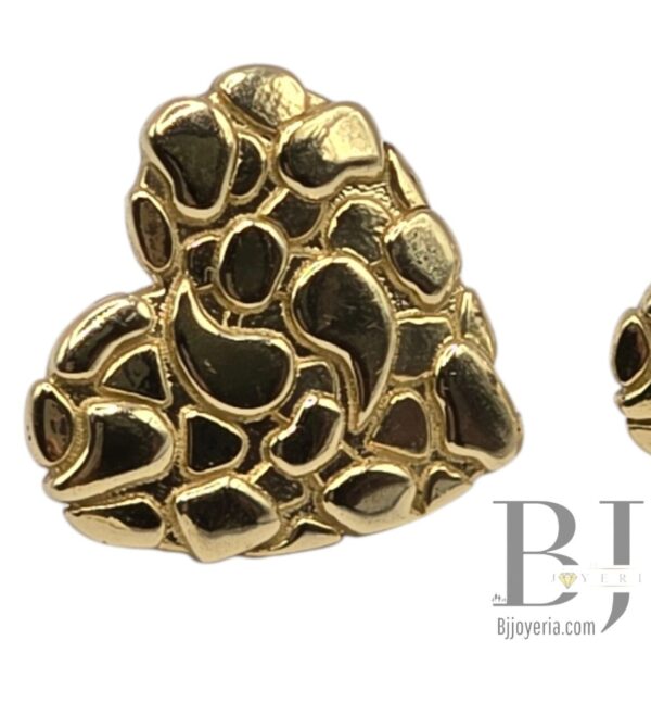 HEART NUGGET EARRINGS (0662)