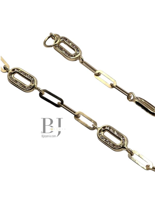 CLIP BRACELET WITH CUBIC ZIRCONIA