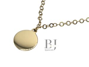 CHAIN AND ROUND PLATE PENDANT