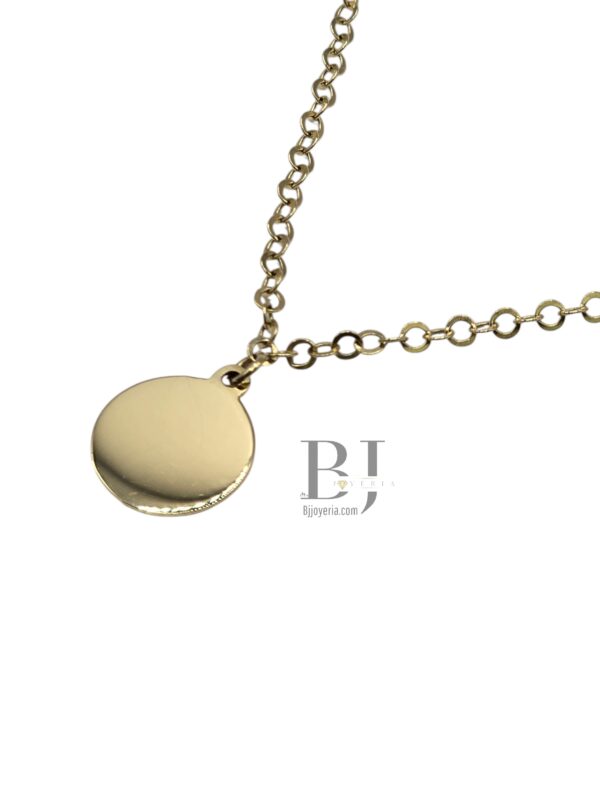 CHAIN AND ROUND PLATE PENDANT