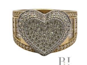WIDE HEART RING