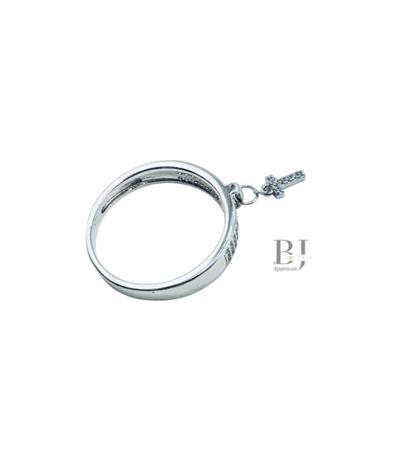 "T" LETTER CHARM RING - Image 4