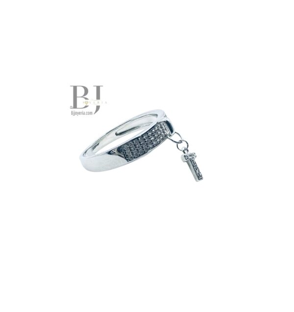 "T" LETTER CHARM RING - Image 3