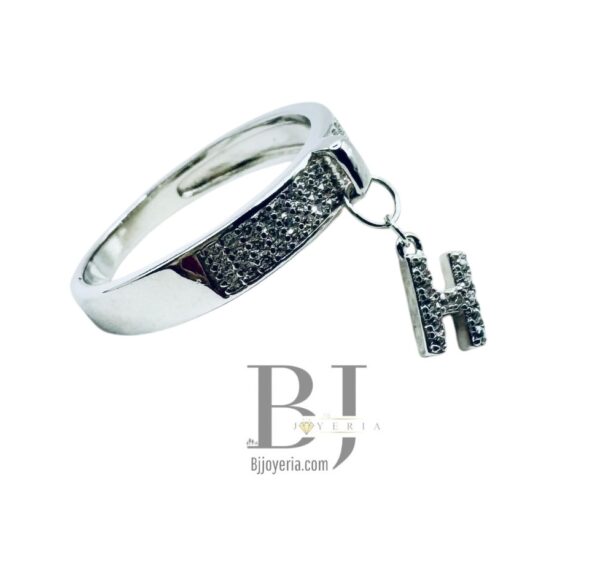 "H" LETTER CHARM RING - Image 3